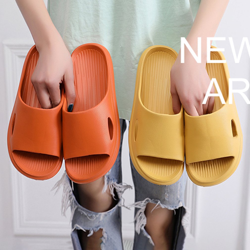 Thick Platform Bathroom Slippers Women Soft Sole EVA Indoor Slides Woman Sandals Summer Non-slip Beach Flip Flops