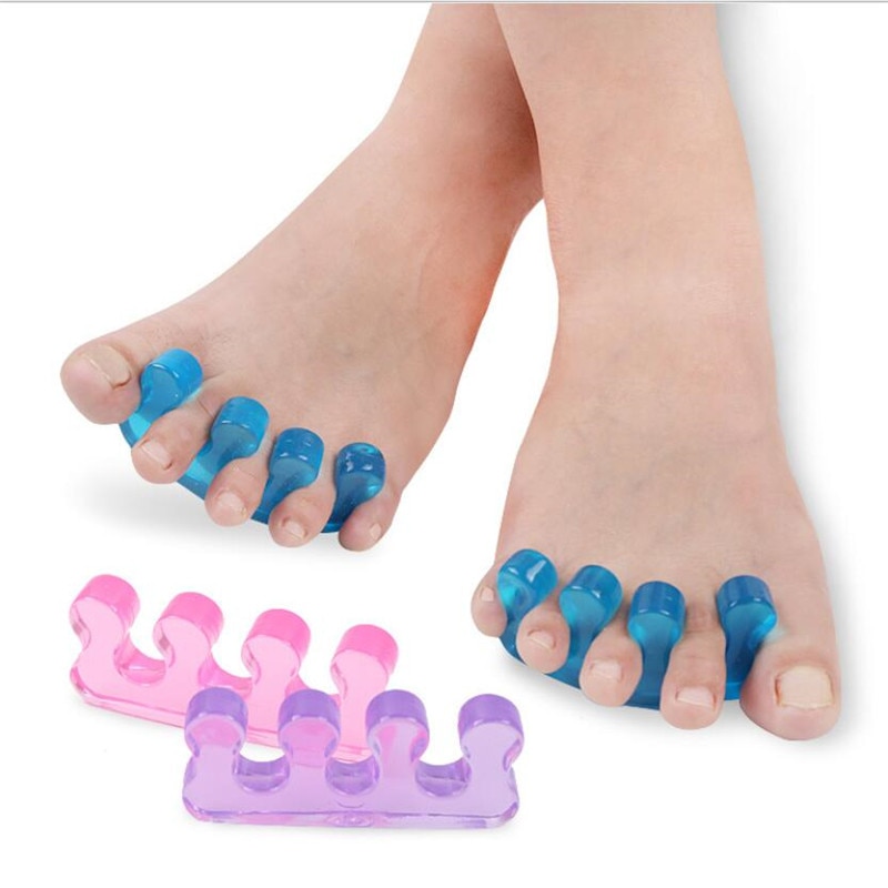 2 Stücke Weiche Silikon Manikübetreffend Pedikübetreffend NäGel Finger Separator Korrektur flexibel Finger Zehen Abstandshalter Trennung Glätteisen Werkzeug