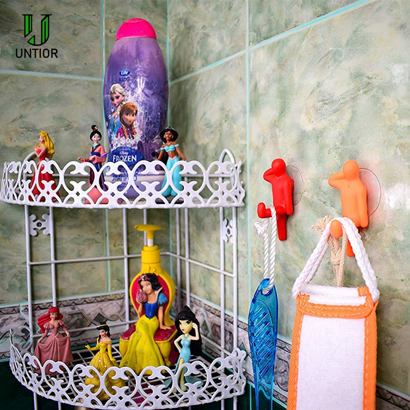Untior 6 stk farverige tandbørsteholder sæt til børn gymnastik form tandbørsteholder badeværelse garage kontor køkken