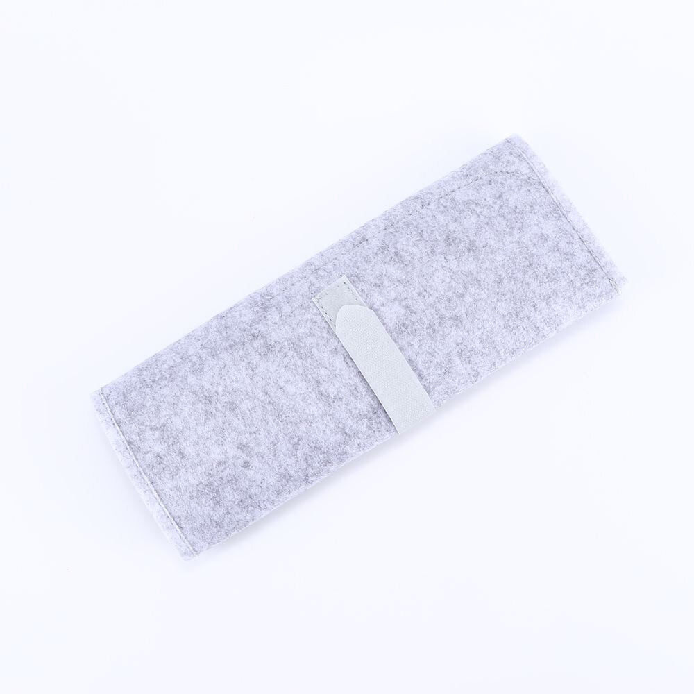 Travel Hair Straightener Storage Bag Curling Iron Pouch Heat Resistant Mat Pad Portable Fold Protective Case: light gray