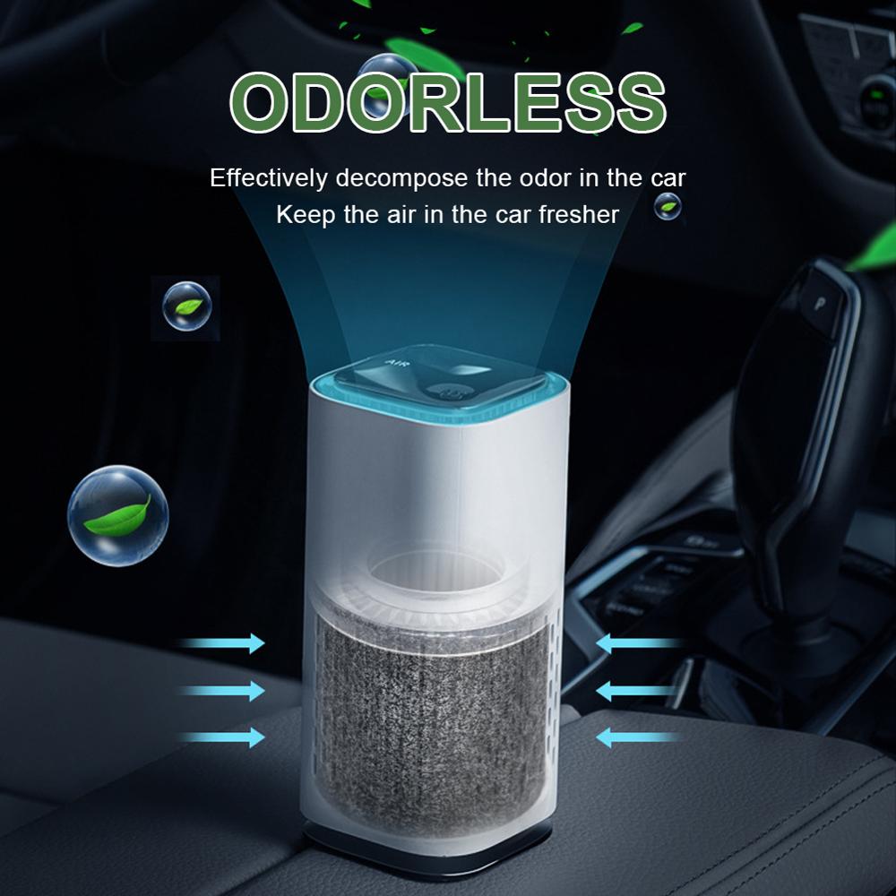 Car Air Purifier Cleaner Negative Ion USB Mini Home Vehicle Air Cleaner Low Noise Air Purifier Car Accessories