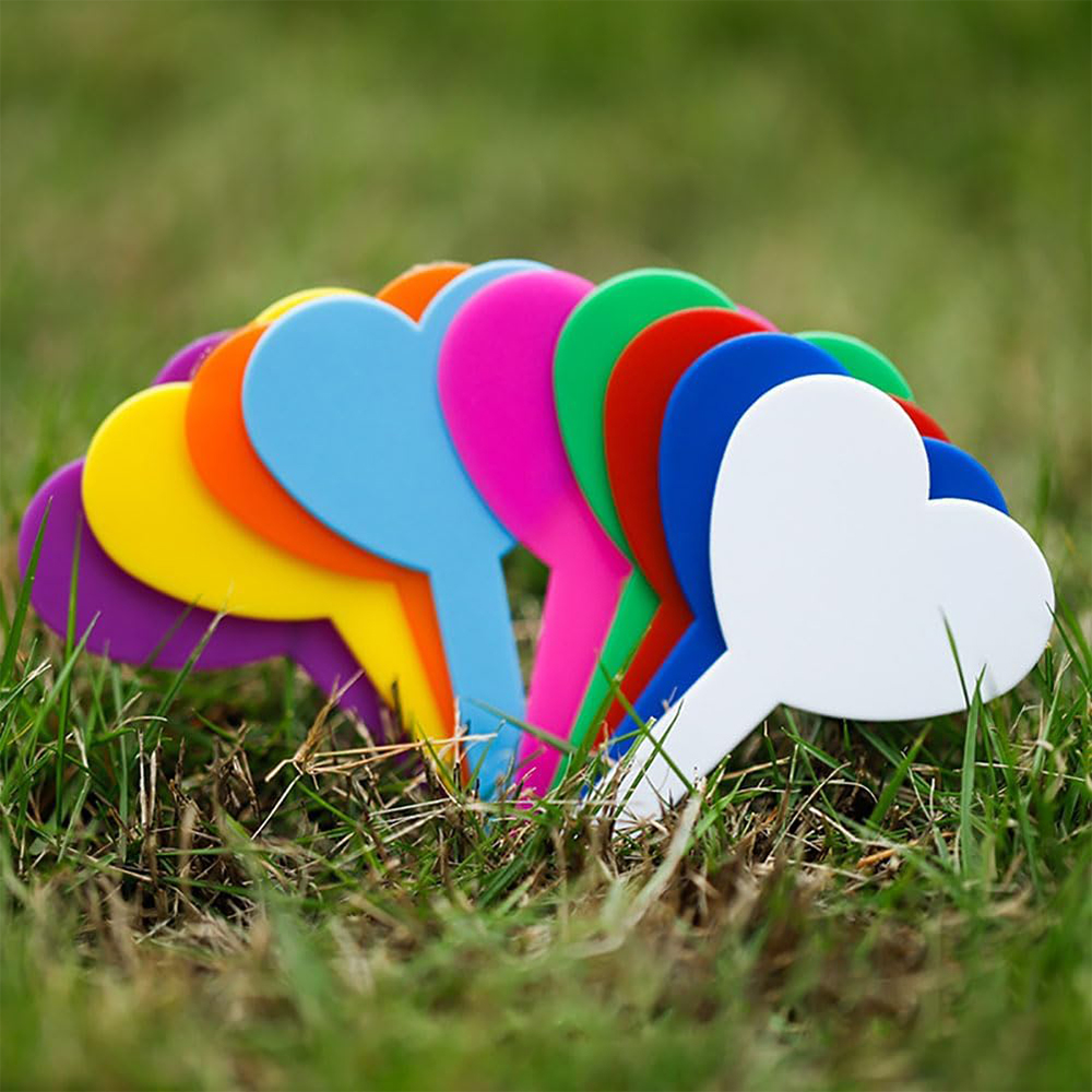50 Stuks Waterdichte Tuinplant Etiketten Plastic Tags Kwekerij Markers Bloempotten Zaailing Schrijfteken Teken Diy Tuin Decor Gereedschap