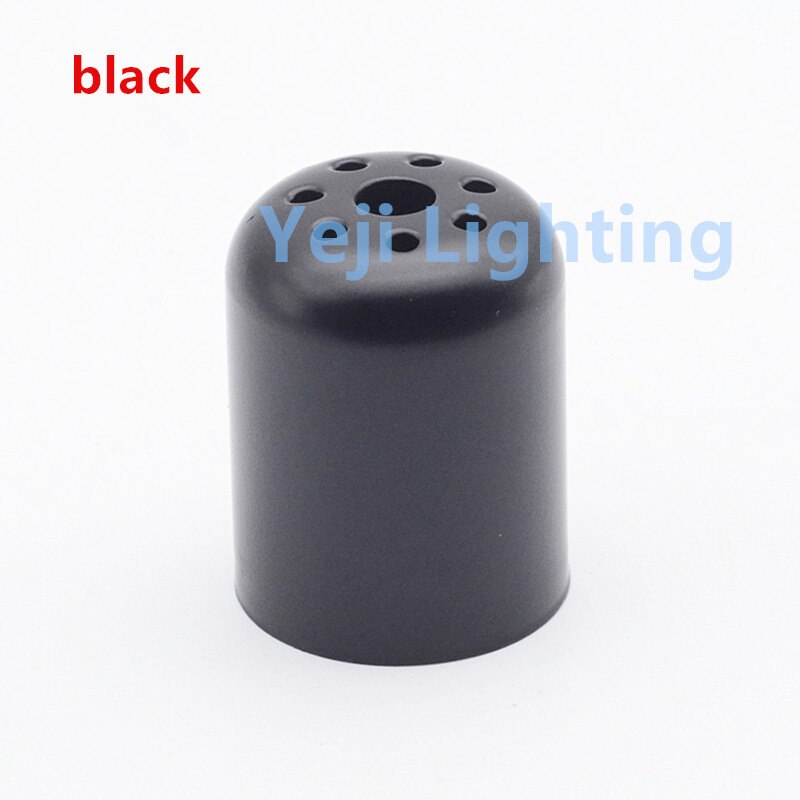 E27 lamp cup E27 socket lamp holder cover cap jacket cover cup retro led pendant light lamp base fittings lighting accessories: black