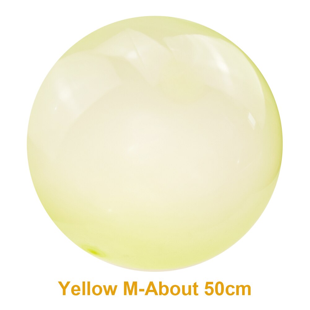 Children Outdoor Soft Air Water Filled Bubble Ball Blow Up Balloon Toy Fun Party Game Summer for Kids Inflatable Toys: M Yellow