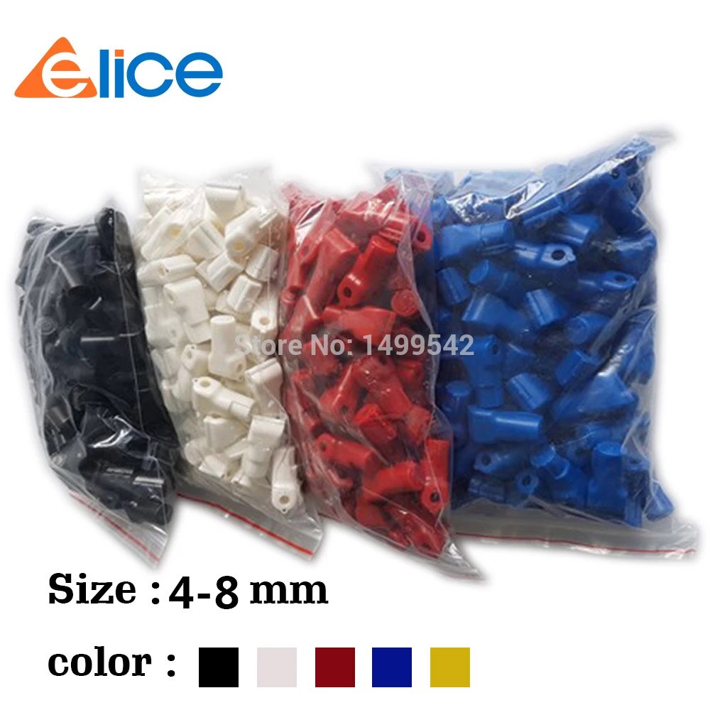 100pcs/Lot Anti-Theft EAS Stop Lock For Store Display Security Hook Stem&amp;Peg Plastic Diameter