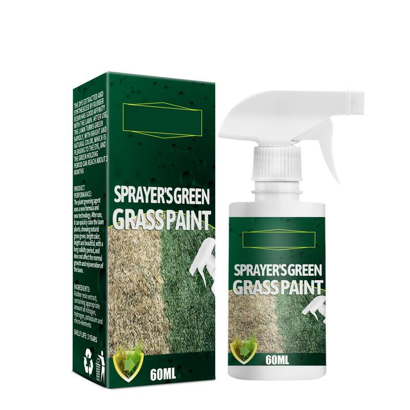 Green Grass Spray Long Lasting Green Lawn Dye Repair Grass Paint for Outdoor Playground Eco-Friendly Pet-Friendly Grass Paint