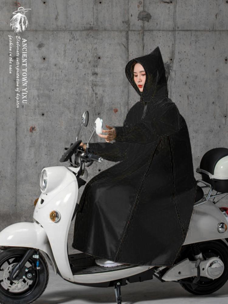 EVA – Poncho à capuche avec fermeture éclair pour femme et homme, vêtements de pluie, Long Style, pour la randonnée, , taille XL/XXL/XXXL