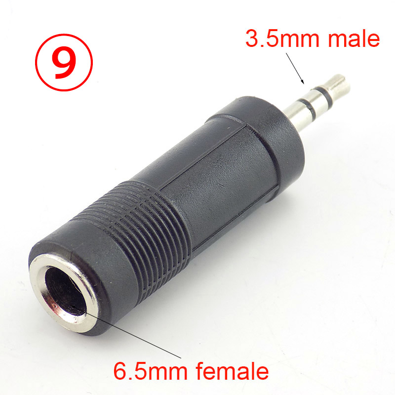 DC Power Adapter 5.5*2.1mm 2.5mm 3.5mm 1.35mm Female to Male Adaptor Connectors PC tablet CCTV Power Jack Plug: Silver