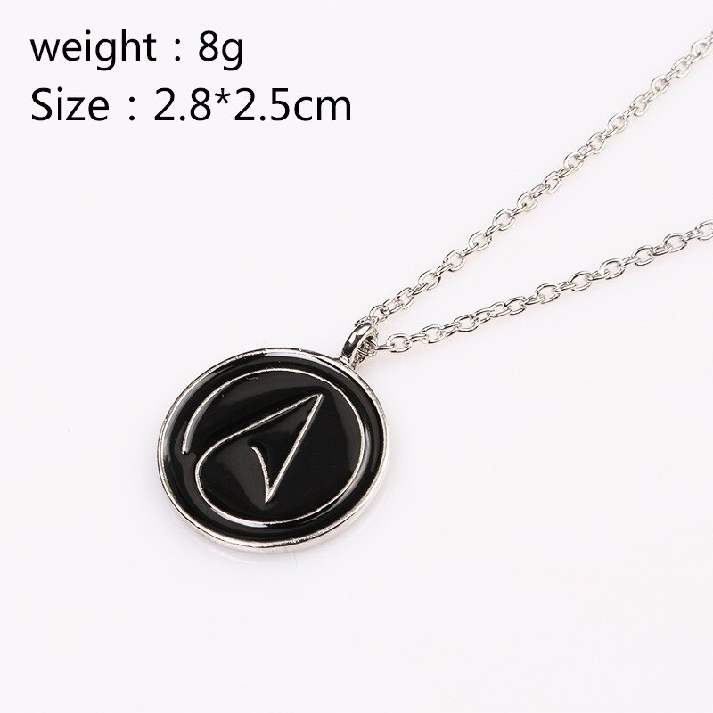 Arrived Atheist Atheism Symbol Silver Pewter Necklace Pendant Glass Necklaces Pendant Sweater Chain Jewelry YT70