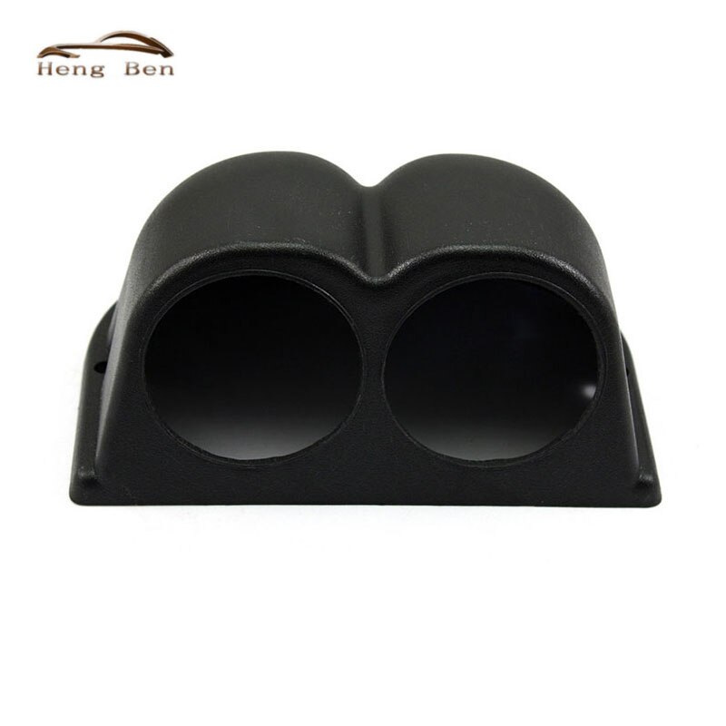 HB Black 2" 52mm Universal 2 Dual Hole Dash Gauge Meter Pod Mount Holder