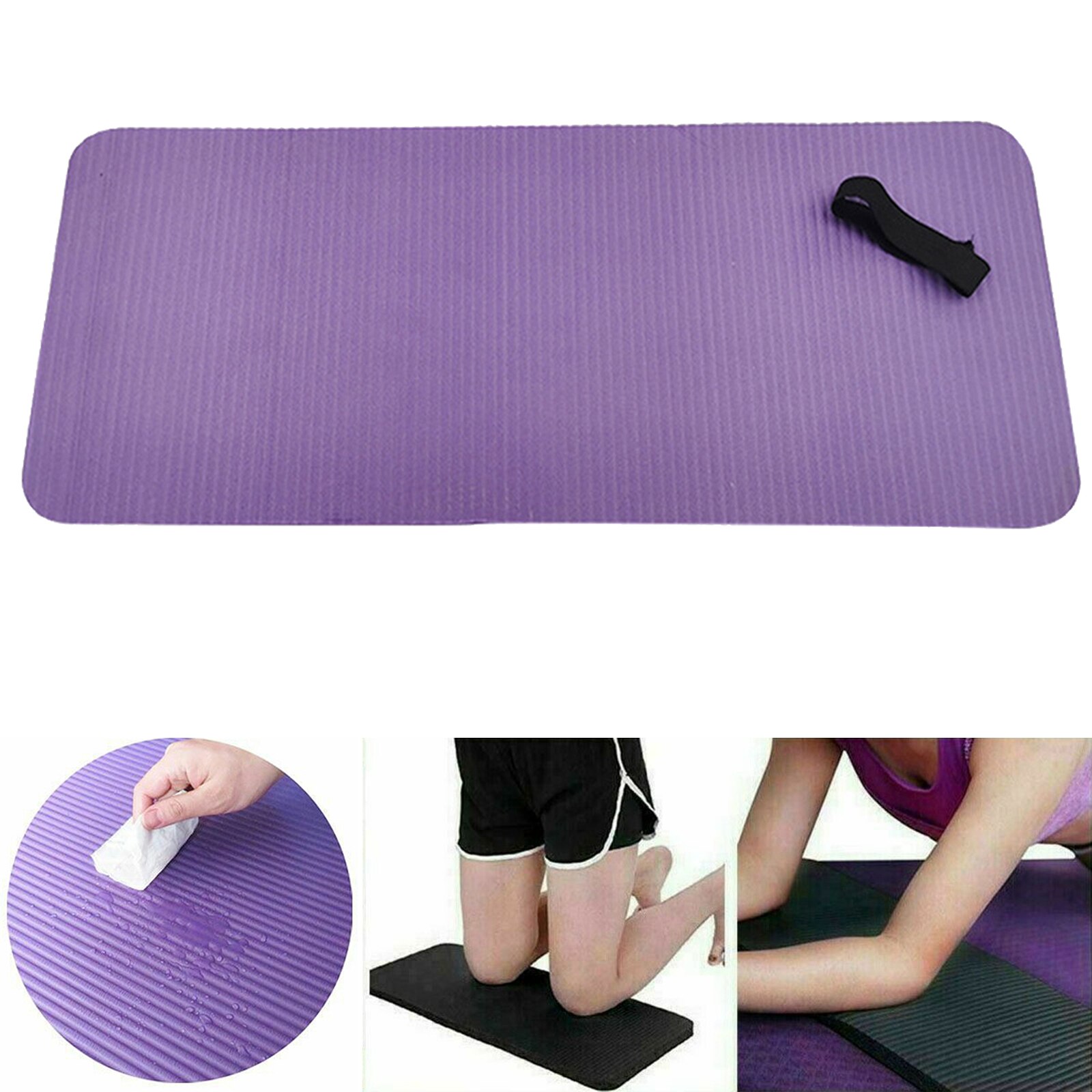 Ginocchiera Yoga-ginocchiera compatta per Comfort ginocchio, gomito e polso, 24x10x0.6 pollici