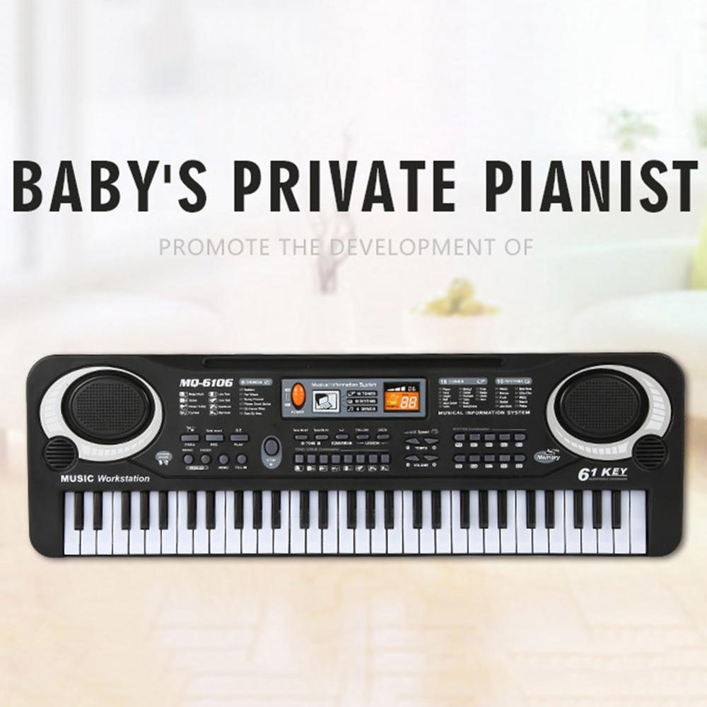61-Key Digital Electric Piano Keyboard Portable Multi-Functional Keyboard with Microphone music keyboard musical instrument