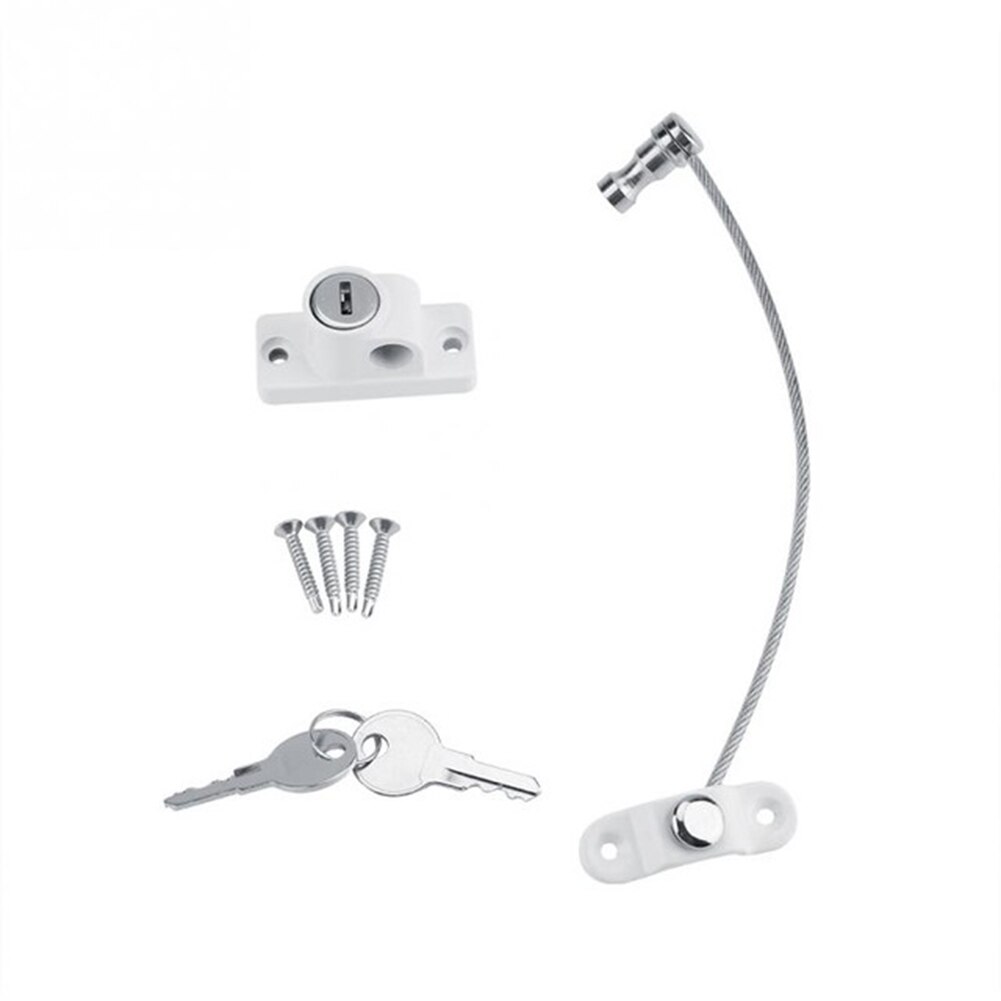 Childproof Protection Window Lock Baby Safety Window Limiter Locks on the Windows Child Safety Infant Security Child Lock: WHITE