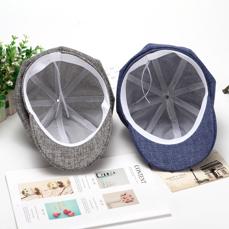 Mode Baret Hoeden Vrouwen Achthoekige Platte Cap Katoen Marine Hoeden Voor Vrouwen Stijlvolle Kunstenaar Schilder Newsboy Hoeden Leger Cap