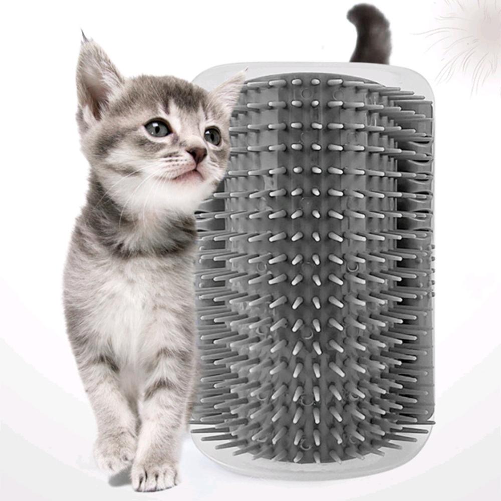 Cepillo para gatos con Catmint Corner, cepillo peine para masaje de gatos, aseo para gatos, esquina, picazón, cepillos eliminación de cabello, producto para mascotas