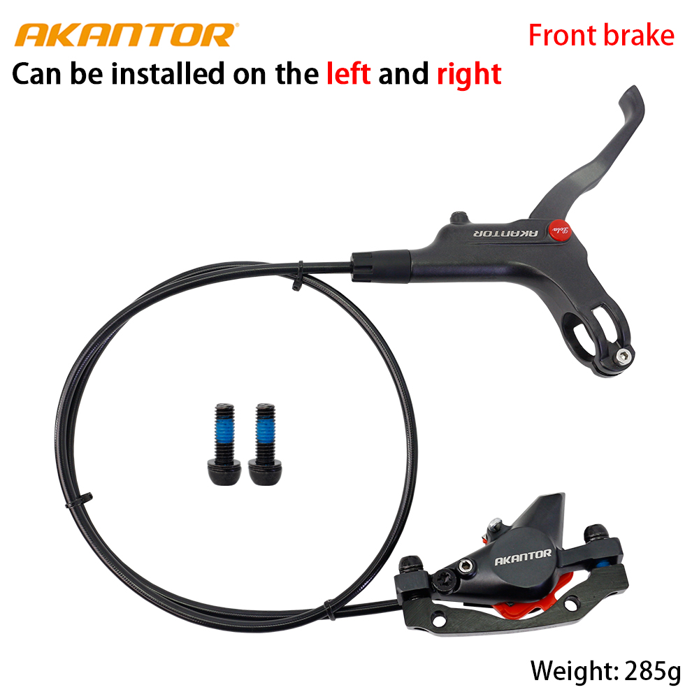 AKANTOR hydraulic mountain bike disc brake front 8000 / rear 1400mm bicycle brake ultralight bicycle parts brake kit: Front brake