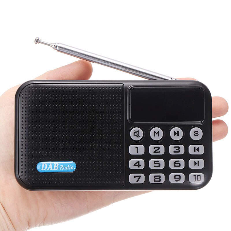 Portable Mini Digital Radio Receiver Handheld Digital DAB+FM+USB+TF Card Speaker MP3 Player Speaker Rechargeable