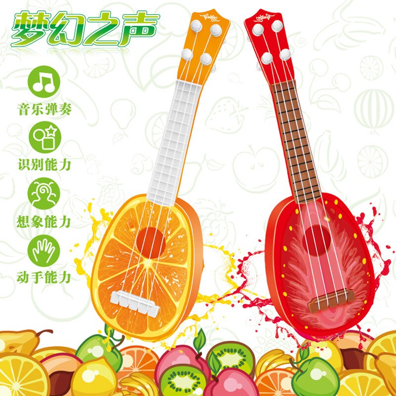 Kinderen Gitaar Speelgoed Fruit Gitaar Ukulele Kinderen Muziekinstrument Speelgoed Educatief Site