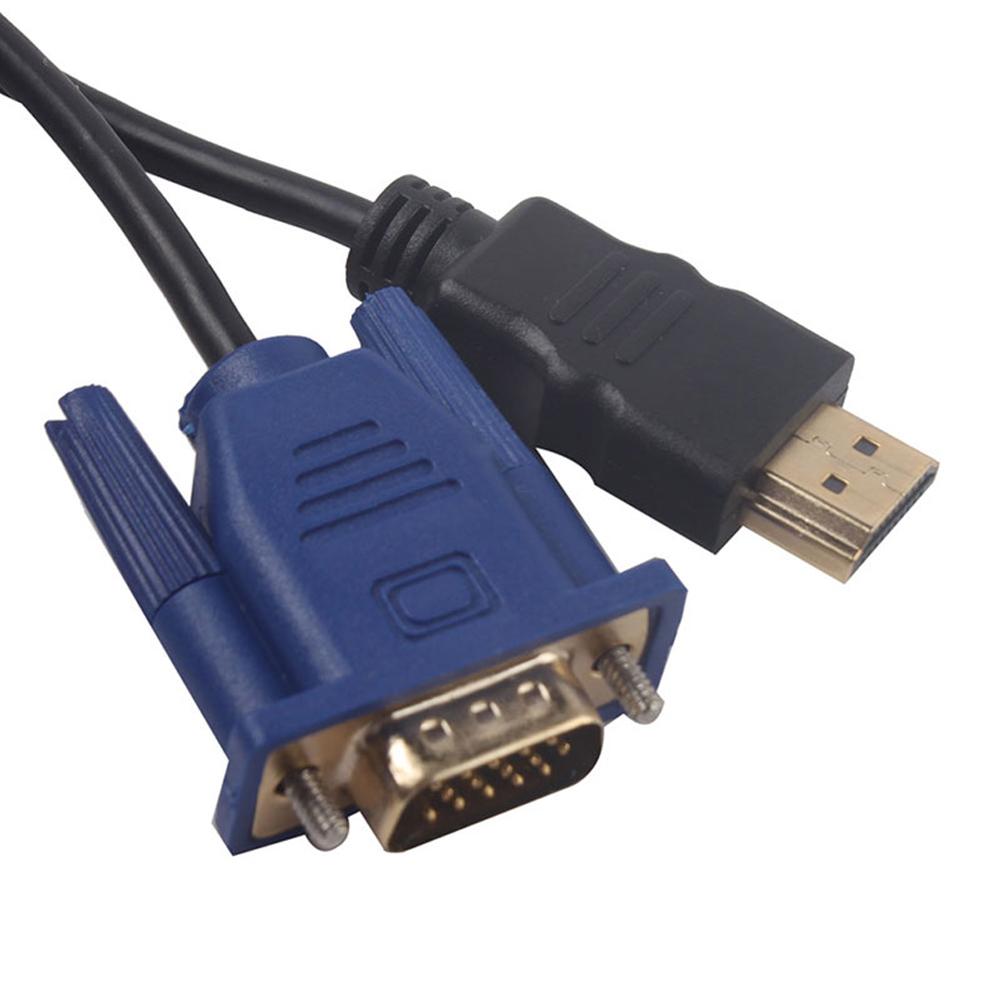 Adaptador de Cable HDMI a VGA HDMI macho a VGA de 6 pies y 1,8 M para HDTV PC TV DF DVD proyectores Home theater