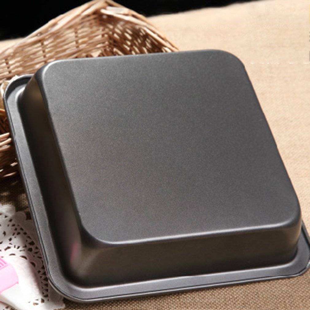 8 inch Square Cake Model Plate Non-stick Baking Tray Easy Clean Baking Tools DIY Bakeware Used For Tartlets Cupcakes Mini Pie