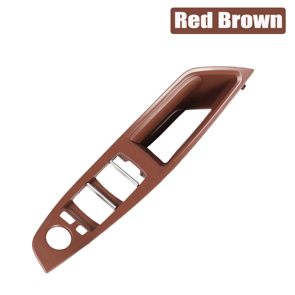 For Bmw 5 Series F10 F11 F18 Door Inner Handle Left Front Door Interior Door Panel Driver'S Seat Button Switch Frame Storage: Red-Brown-Panel