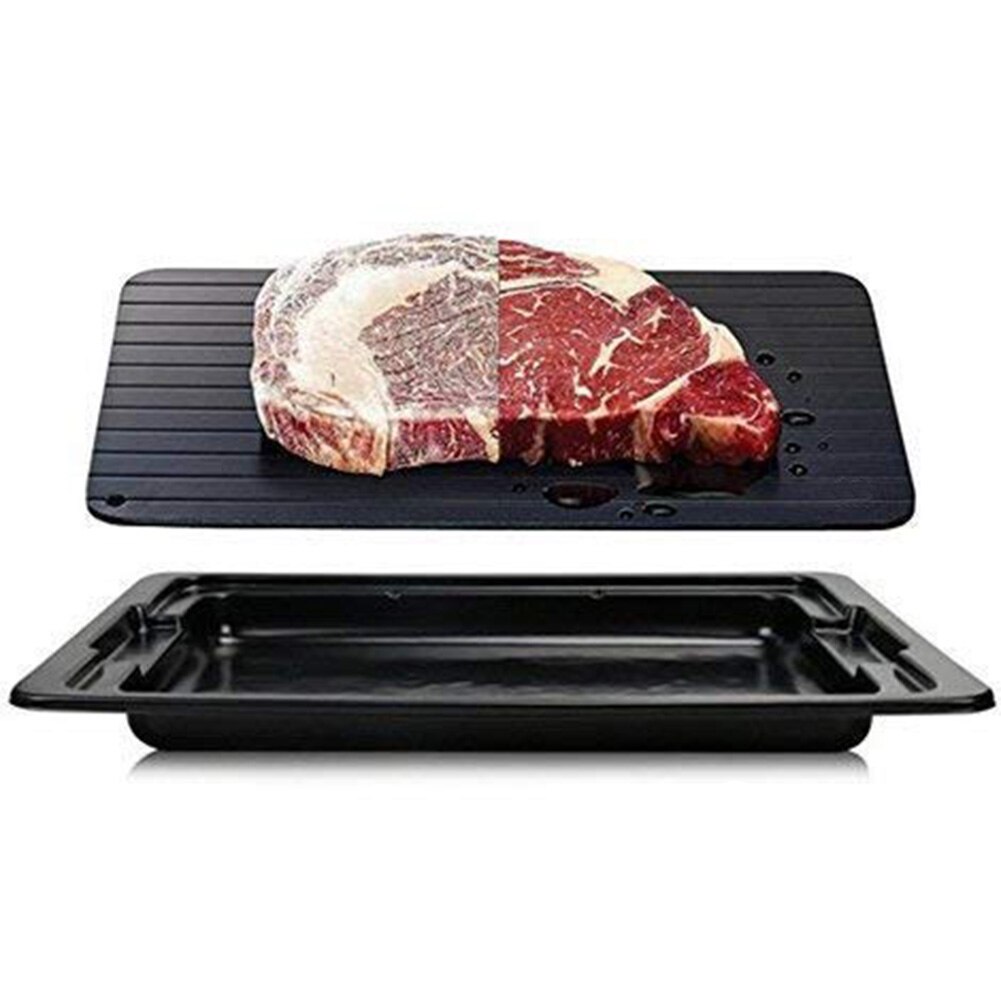 Fast Defrosting Tray Thaw Frozen Food Meat Fruit Quick Defrost Tray Safe Fast Thawing Frozen Fish Sea Food Kitchen Gadget Tool