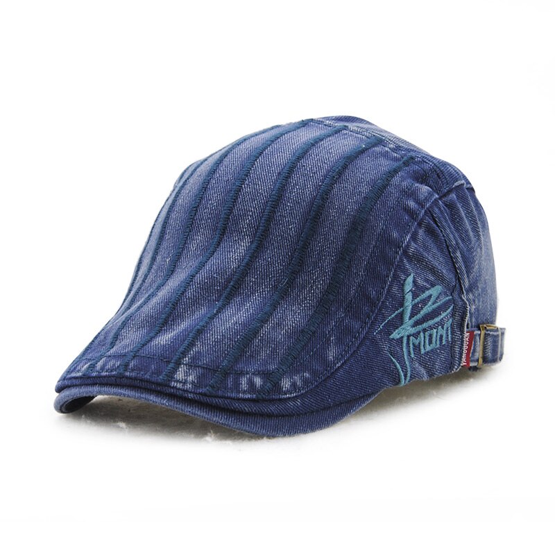 Weiblich männlich gestreiften französisch baskenmütze Hütte lässige Baskenmützen entenschnabel Hütte frauen männer schlicht zeitungsjunge knochen casquette flache erreichte Deckel gorras