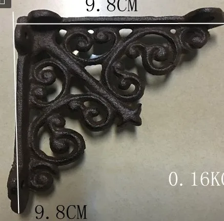 European-style Cast Iron Angle Support Rack Storage Rack Trig Iron Art Home Decoration Variety of Options: light green