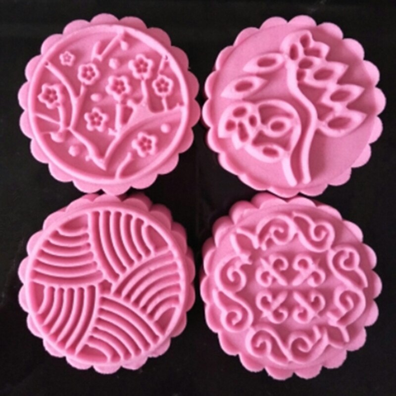 Moule à gâteau en forme de lune, 75g, 100g, 125g, outils de pâtisserie ronde pression manuelle, moule à gâteau en forme de lune en option 1 ensemble