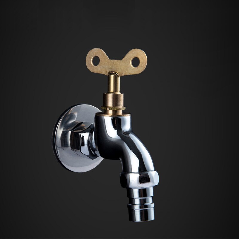 Anti-theft Sink Faucet With Lock Key Single Handle Lockable Household Washing Water Tap Outdoor: C