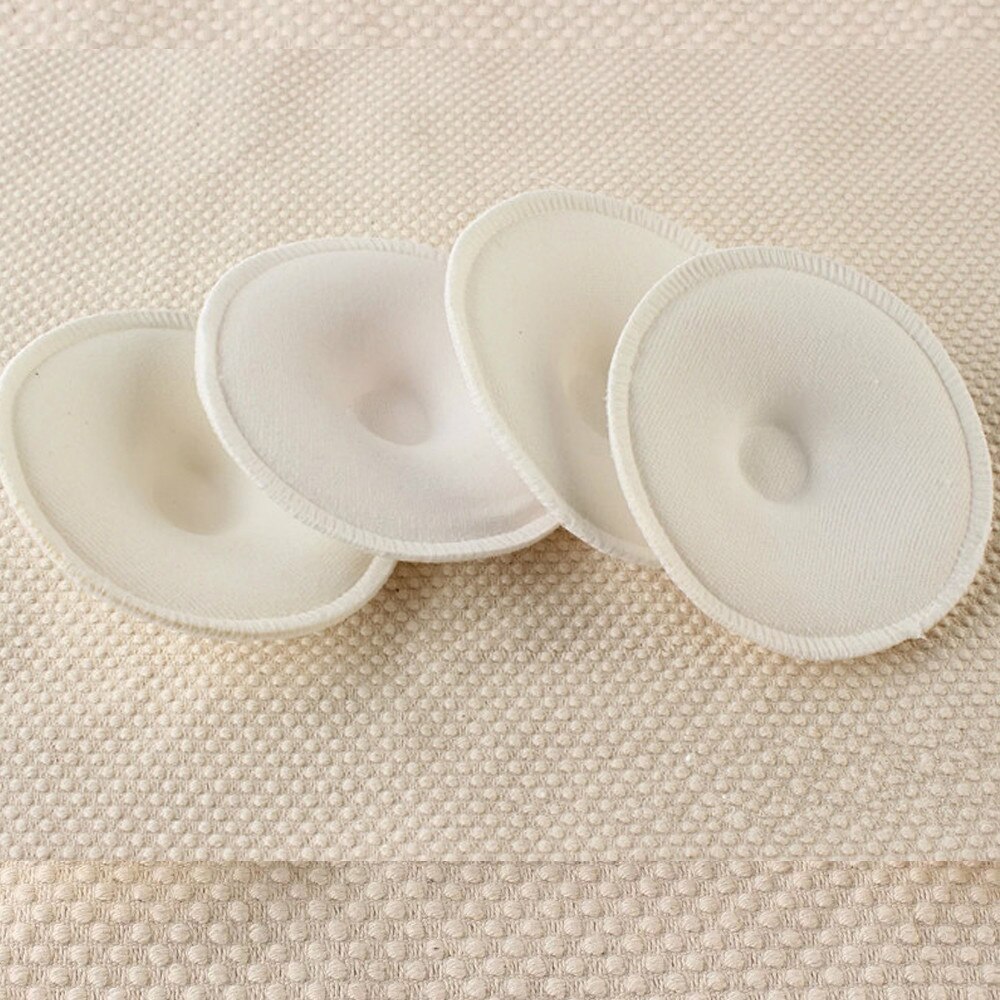 Coussinets d&#39;allaitement imperméables en bambou blanc pour maman,lot de 4 pièces lavables et réutilisables, nouveauté,
