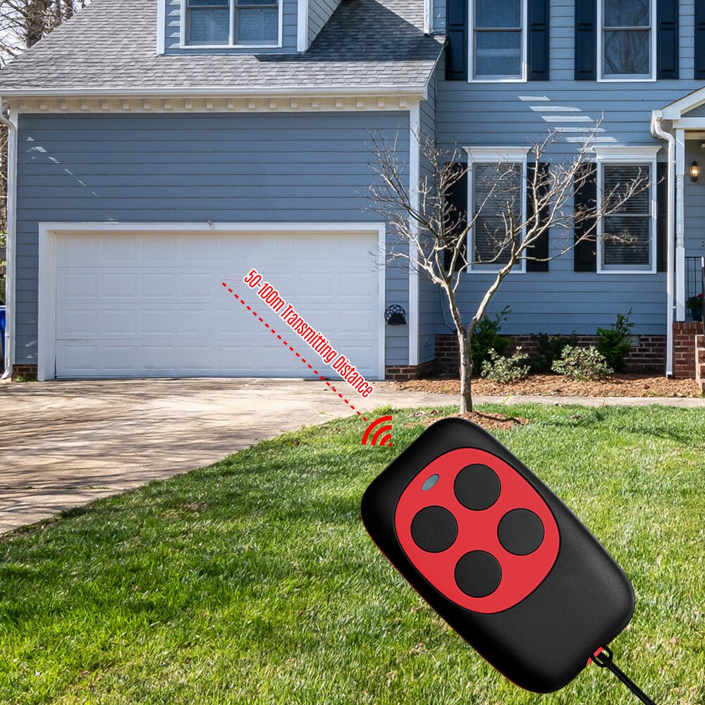 Garage Duplicator Remote Control Cloning Key Fob 4 Buttons Wireless Copy Remote Controller for Car Garage Door Gate Skylight