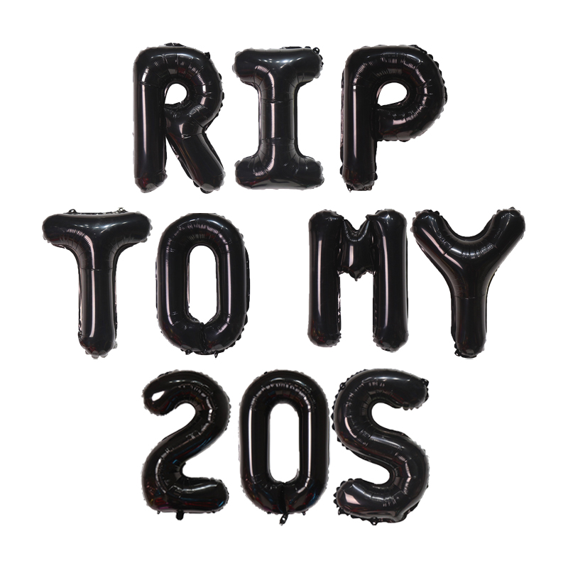 10 Uds. Suministros de decoración para de 30 cumpleaños, pancarta de globos de los años 20, suministros divertidos de decoración para de 30 cumpleaños