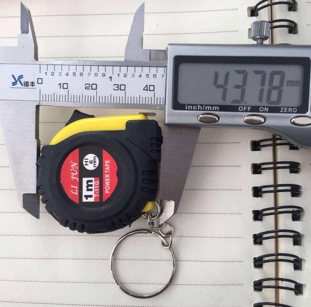 1 Unidad 1 m/3 ft regla fácil retráctil regla de tracción portátil KeychainTape medida herramienta de medida herramientas de calibrado cinta métrica