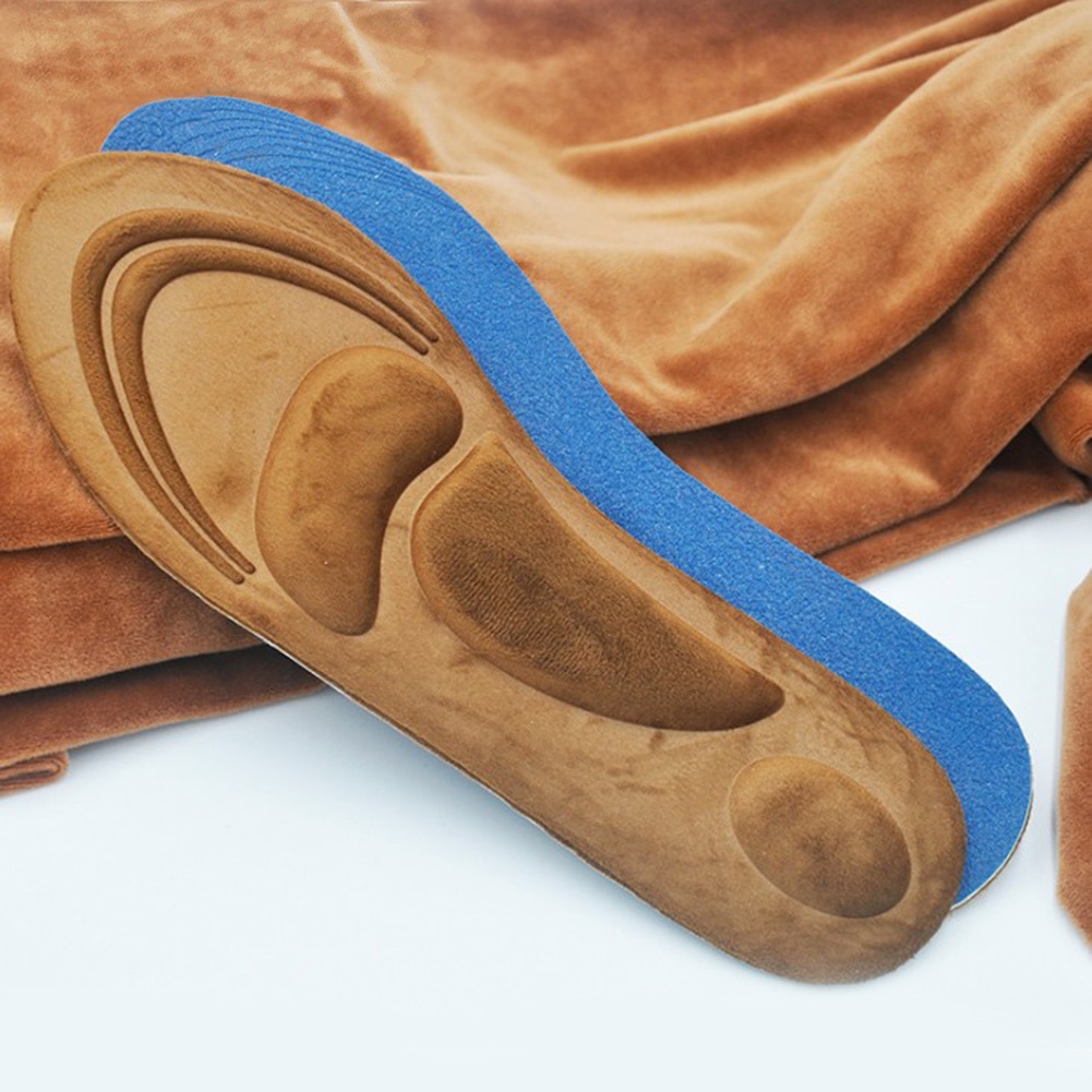 4d mocka memory foam ortotiska innersulor för skor fotvalv stöd mjuk andas hälsosam plattfot fotvård inlägg sulor skokuddar