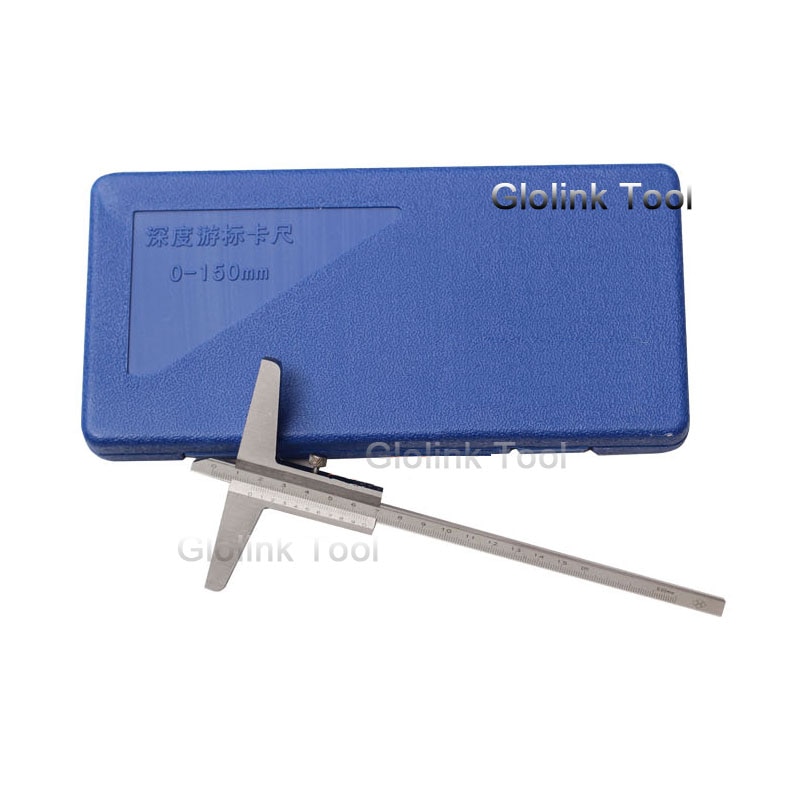 Calibrador Vernier de , herramienta de medición de profundidad de 150mm, 6 ", 0-150mm, 0,02mm