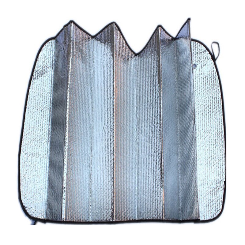 Pare-brise Double face pare-soleil pare-soleil protège les rayons UV protéger argent fenêtre de voiture pare-soleil 130x60 cm TS003