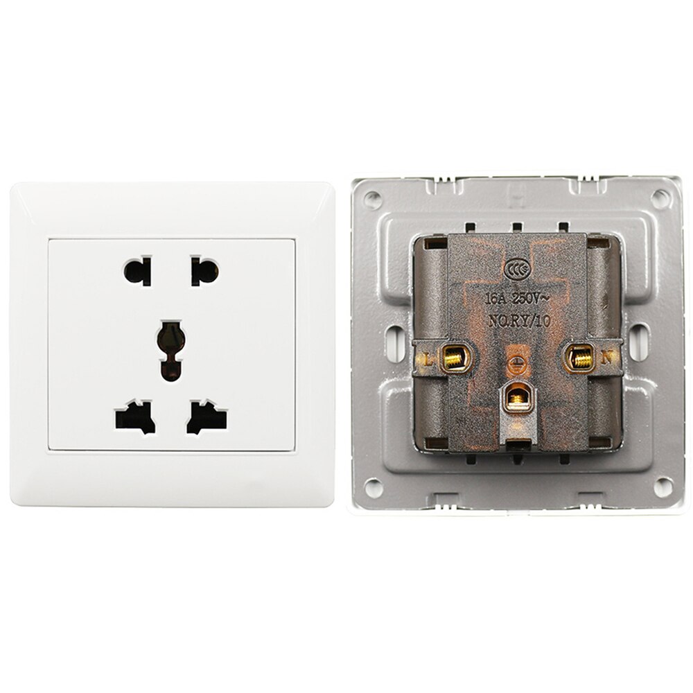 1PCS Universal 5 Hole Electric AC Power Outlet Panel Plate Wall Charger Dock Socket Electrical Sockets