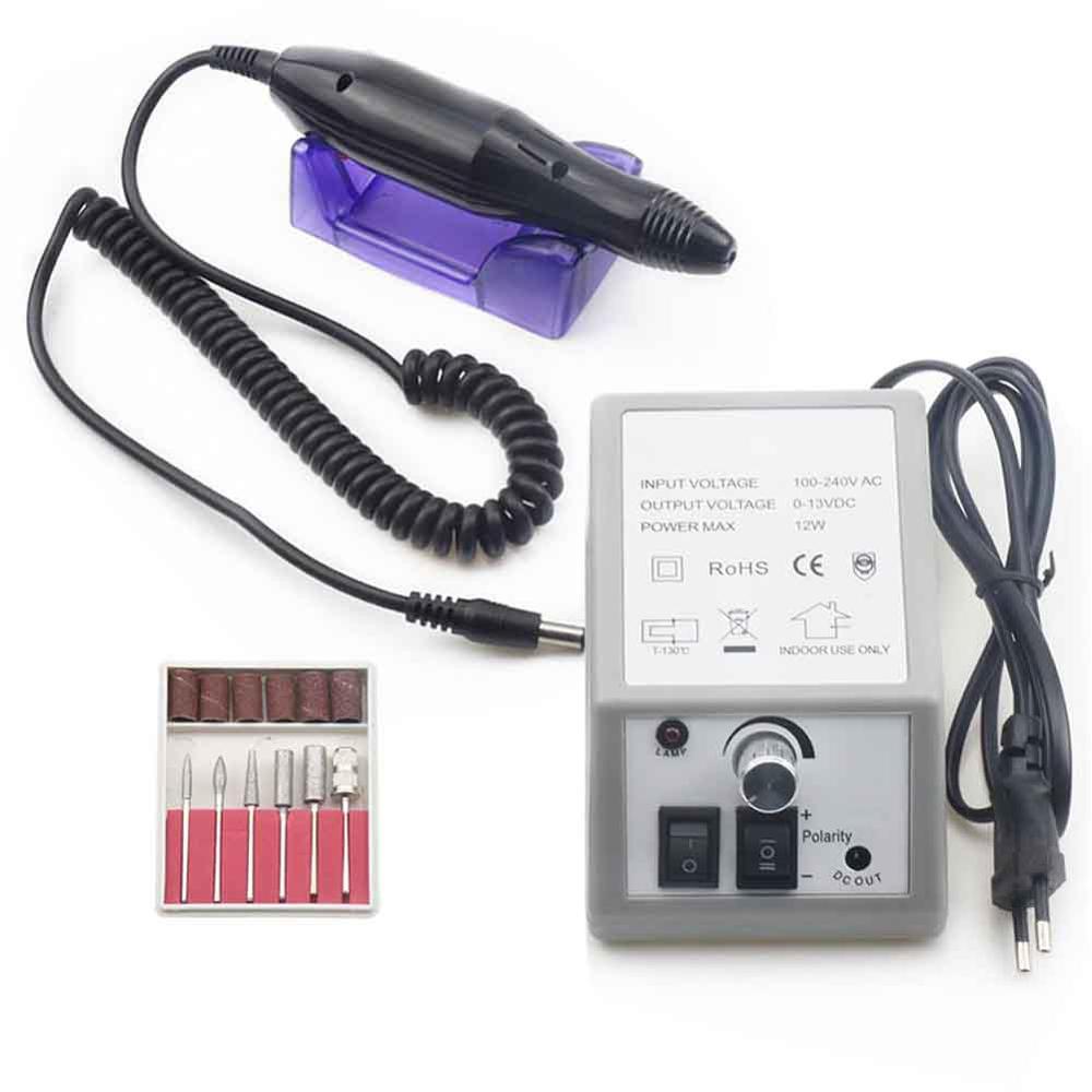 Manicure Machine 35000 Rpm Electric Nail Boor Apparatuur Voor Pro Frees Voor Manicure En Pedicure Nail File Gereedschap: 2000  set2