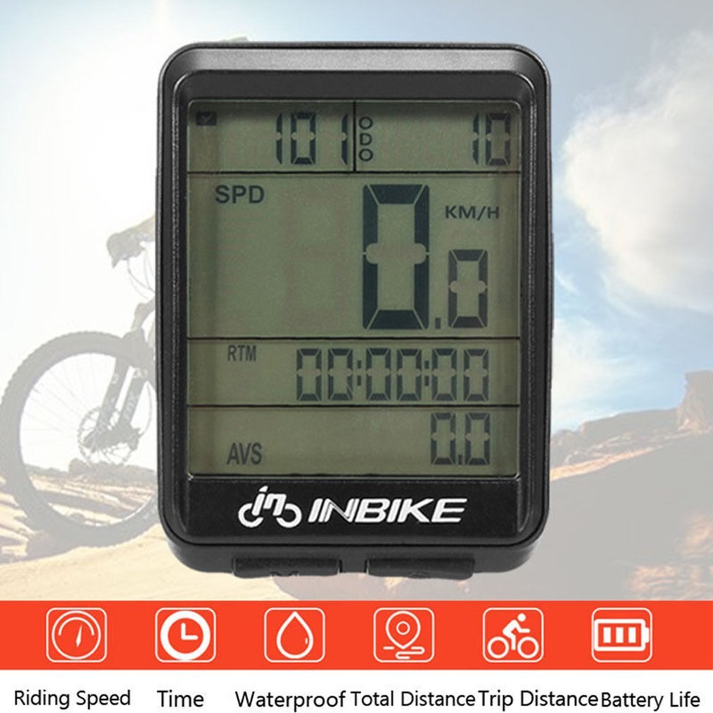 Inbike Fiets Computer Waterdicht Fietscomputer Draadloze/Bedrade Mtb Fiets Snelheidsmeter Led Digitale Mountainbike Computer