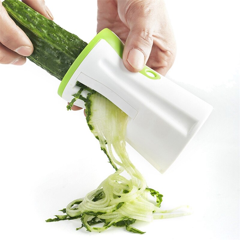 2 In 1 Plantaardige Spiral Slicer En Juicer Handleiding Groente Cutter Courgette Noodle Spaghetti Maker