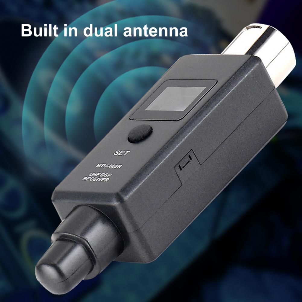 Wireless Microphone Adapter USB Charging U3 Wireless Mic System Transmitter Receiver for Audio Mixer Wireless Microphone