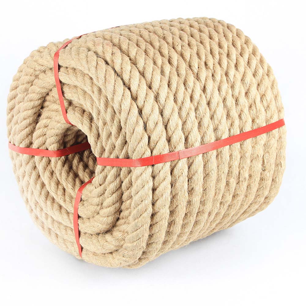 1mm-14mm cuerda de yute Natural cinta para manualidades DIY cordón de yute Vintage hilo de coser boda Navidad decoración del hogar