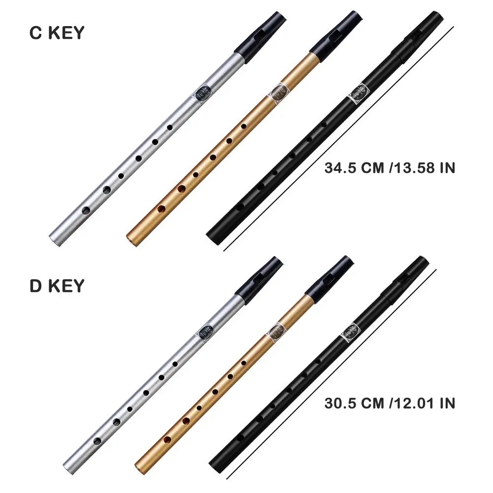 Irish Tin Whistle Key of C D Tin Whistle Penny Whistle Ireland Classical Instrument Easy-to-learn Perfect For Beginners