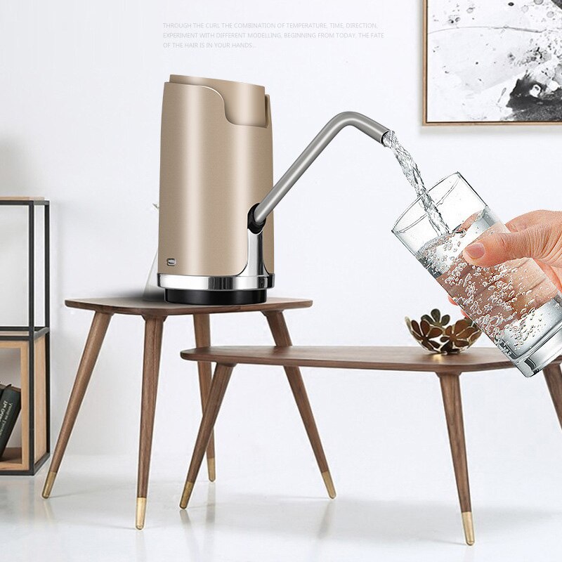 Water Fles Pompen Usb Opladen Automatische Drinkwater Pompen Draagbare Elektrische Water Dispenser Lbshipping