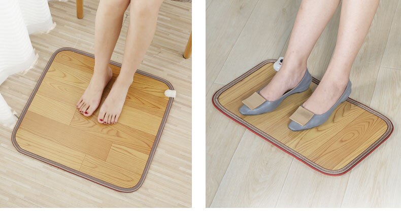 Heating Foot Mat Winter Office Electric Heating Pad Warm Feet Thermostat Carpet Leather Household Warming Tools warm heater