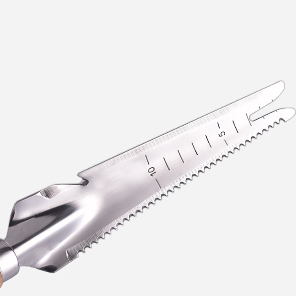 Escardador de jardín de acero inoxidable, herramienta de mano para sembrar y deshierbar con mango ergonómico para plantar y deshierbar