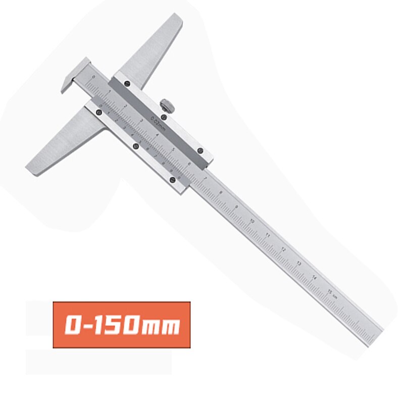 0-150MM-200MM-300MM cross depth vernier calipers with single hook deepness slide gauge deep slide caliper: 0-150MM