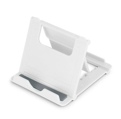 Estante organizador para el hogar, Mini soporte de escritorio para teléfono móvil y tableta, ajustable, plegable, soporte para teléfono inteligente, soporte para teléfono móvil: white
