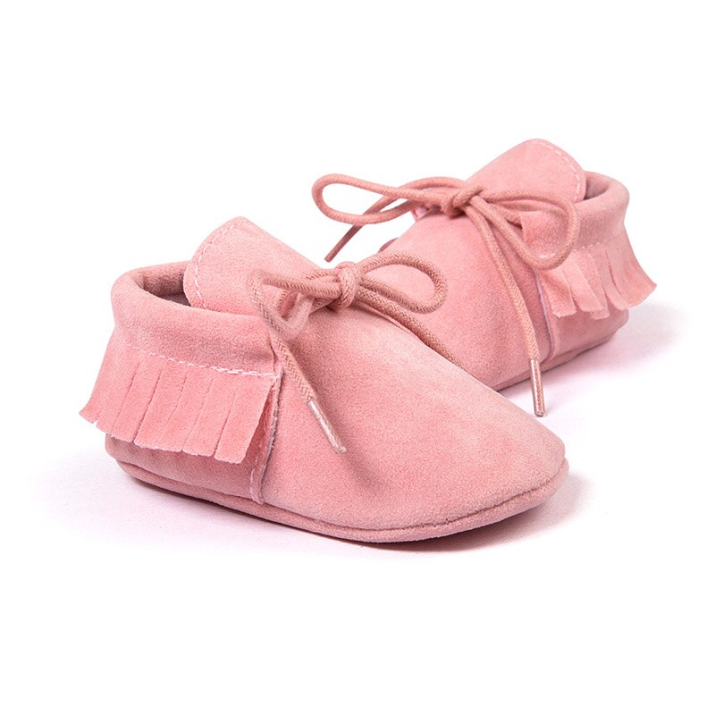 Bløde bomulds babysko sneakers skridsikre sål dejlig kvast nyfødt barn baby pige sko snekers piger drenge